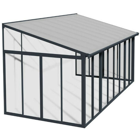 veranda chiusa 3x5,46m grigio antracite - 703990 - palram