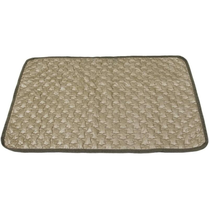 

Verano Mascota Perro Pañal de aislamiento de enfriamiento Manta de seda de hielo Estera para dormir Accesorios de asiento interior Caqui S: (35 * 45