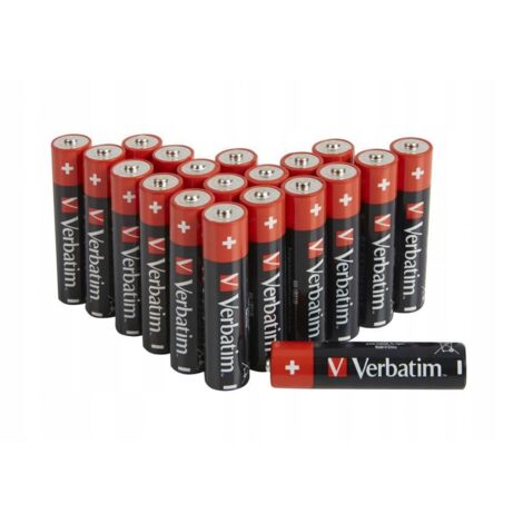 Verbatim ALKALINE AAA Batterie 20er Pack, 49876