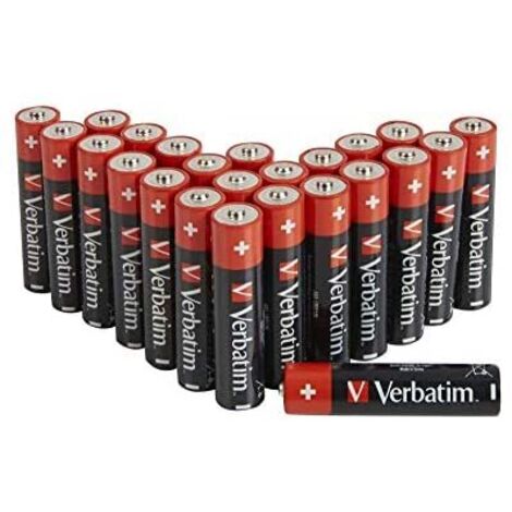 Verbatim Batterie Alcaline Micro AAA LR 03 PVC Box 24 Pezzi