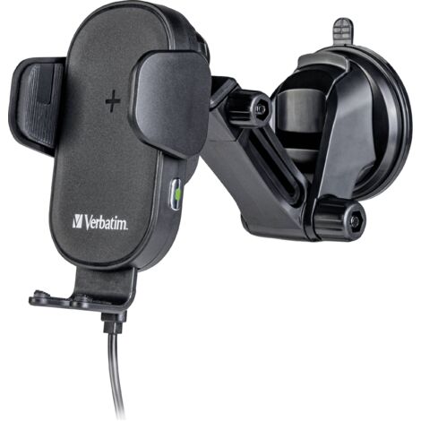 Verbatim Chargeur à induction FWC-01 Qi Fast Wireless Car Charger 49552 Sorties raccordement magnétique noir R756432