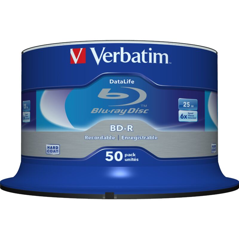 Datalife 6x bd-r 25 Go 50 pièce(s) - Verbatim