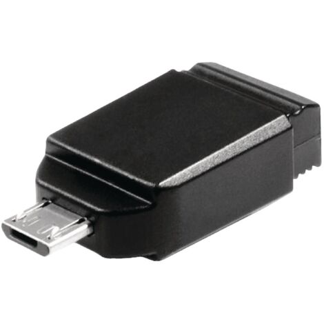 Verbatim Speicherstick Nano USB Stick mit USB zu Micro USB Adapter 16 GB