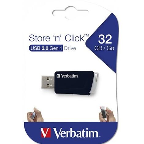 Verbatim Store n Click 32GB USB 3.2 Gen 1 - USB-Stick - 32 GB (49307)