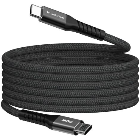 Verbatim Sync&Charge 60W 120cm USB-C/USB-C Magnetic grau 31850