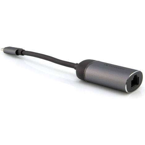 Verbatim USB-C® Adaptateur [1x USB-C® mâle - 1x RJ45 femelle] 49146 0.10 m A004402