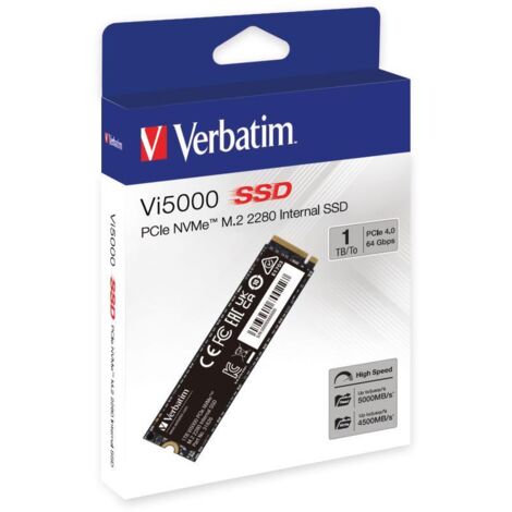 Verbatim Vi5000 M.2 1 TB PCI Express 4.0 3D NAND NVMe