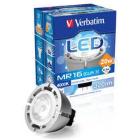 VERBATIN - LAMPADA LED MR 16 12V 6,5W GU5,3 320LM 4000K NATURAL WHITE