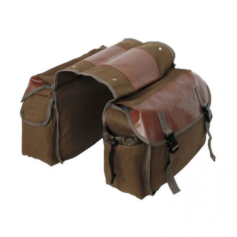 Verbesserte Fahrradtaschen aus Canvas für Fahrradzubehör, multifunktionale Gepäckträgertasche für den Hintersattel, Gepäckträgertasche für Fahrradträger, Satteltasche, Radfahren, Radreisen