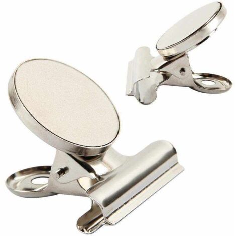 [Verbesserte Version] 8 starke magnetische Kühlschrankhaken, Neodym-Magnet – 30 mm breit – Ideal für Kühlschränke, Küchen und Kalender, geeignet für Zuhause.