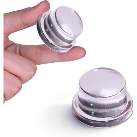 Verbesserter Türstopper, 4 cm, transparentes Silikon Selbstklebender Tür-/Wandgriffschutz, 2er-Pack