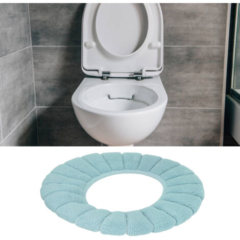 Verbesserter, waschbarer WC-Sitzbezug aus weichem Material, 31 cm großes grünes WC-Kissen aus Polyester, Elasthan und Gummifasern – für ein angenehmes Ambiente und als praktisches Geschenk