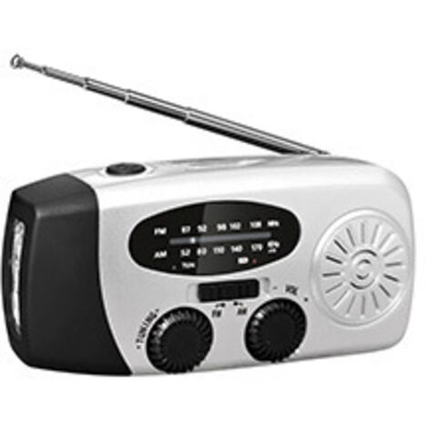 Verbessertes Notfallradio 2026 mit Handkurbel, Solarpanel, Taschenlampe und 2000mAh Powerbank SOS AM/FM-Radio tragbares NOAA-Wetterradio.