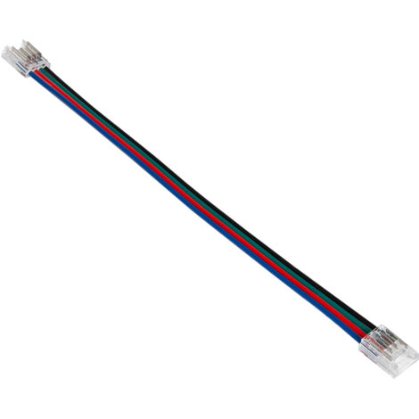 Verbinder für LED-Streifen 24V RGB SMD Breite 8mm IP20 Doppelt mit Kabel 8 mm