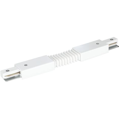 Verbinder für Lichtschienen FLEXIBEL WEISS EINPHASIG