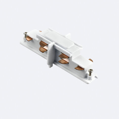 Verbinder Typ I für 3-Phasenstromschiene DALI Track Einbau Aluminium Weiß