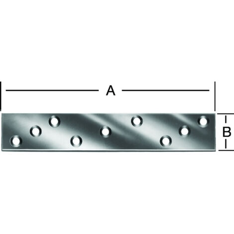Verbindungsblech 190 x 35 mm verzinkt Verbinder Lochplatte Holzverbinder
