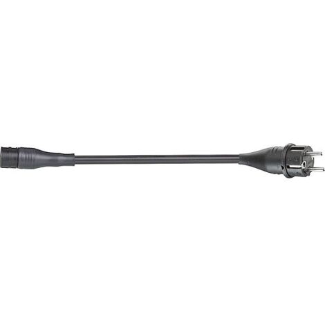 Verbindungsleit. Wieland RST20i3 1,5m, schwarz, H07RN-F 3G1,5 mm² 3-polige Buchse - Europa Stecker