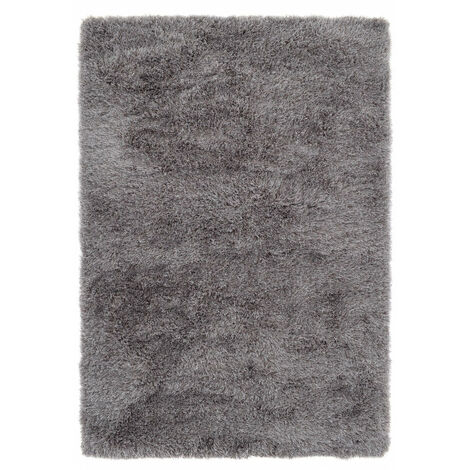 Vercai Rugs Collection Soho - Tapis à Poils Longs - Carpet de Salon Shaggy  - Polyester - Ash - 160x230 cm