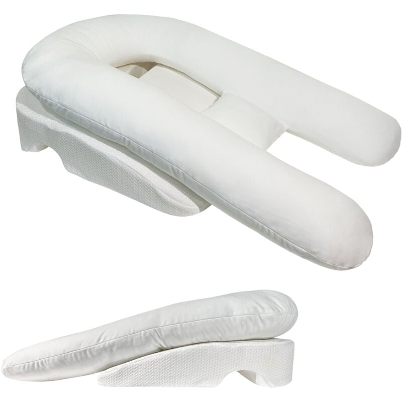 Vercart - Coussin avec trou pour les bras, coussin de positionnement latéral, soulagement des épaules, coussin orthopédique, coussin de reflux