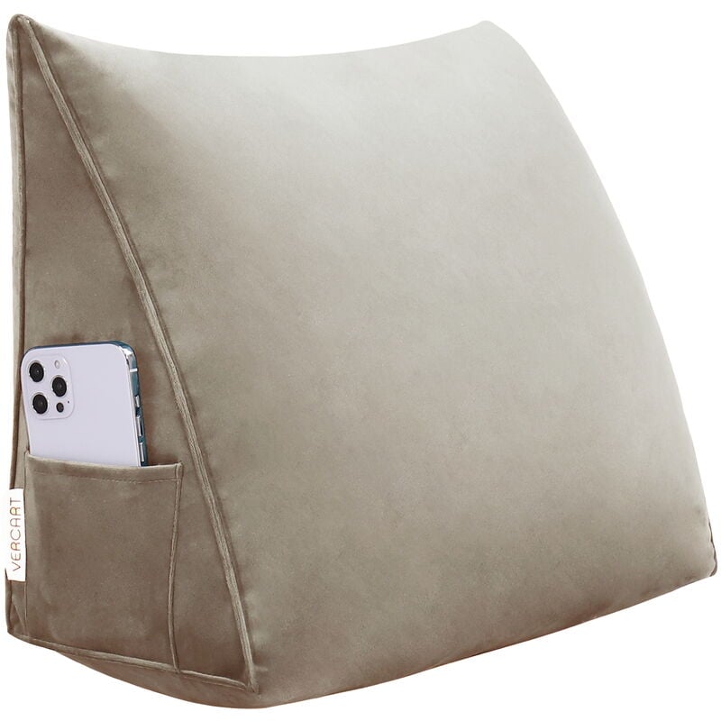 Vercart - Coussin de Lecture Compensé pour les Enfants, Triangulaire Coussin à Coins, Traversin Tête de lit Support Arrière, Oreiller Cervical