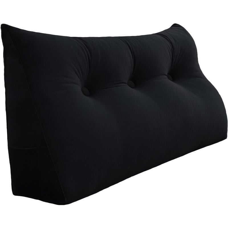 Vercart - Coussin de Lecture Compensé, Triangulaire Coussin à Coins, Gros Coussin Canapé, Traversin Tête de lit Support Arrière, Oreiller Cervical