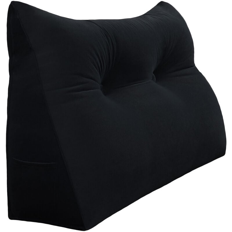 Vercart - Coussin de Lecture Compensé, Triangulaire Coussin à Coins, Gros Coussin Canapé, Traversin Tête de lit Support Arrière, Oreiller Cervical