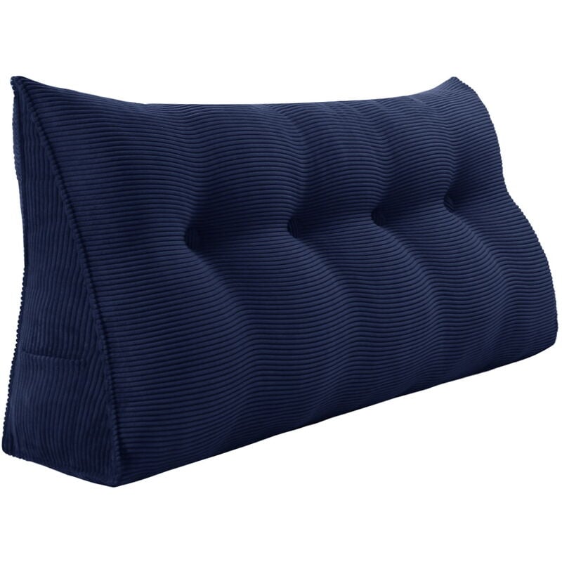 Vercart - Coussin de Lecture Compensé, Triangulaire Coussin à Coins, Gros Coussin Canapé, Traversin Tête de lit Support Arrière, Oreiller Cervical
