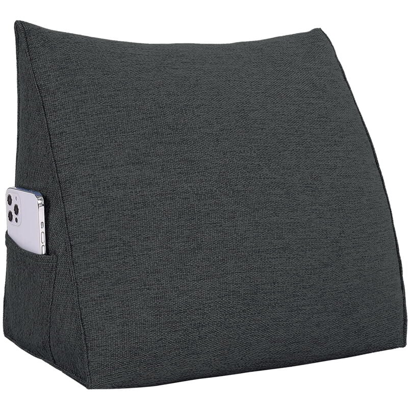 Vercart - Coussin de Lecture, Oreiller Traversin Soutien Dorsal, Triangulaire Coussin à Coins, Gros Coussin Canapé, Coussin tête de Lit Dossier,