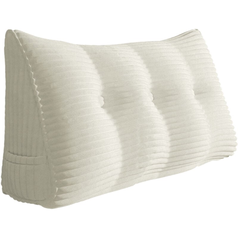Vercart - Coussin de Lecture, Oreiller Traversin Soutien Dorsal, Triangulaire Coussin à Coins, Gros Coussin Canapé, Coussin tête de Lit Dossier,