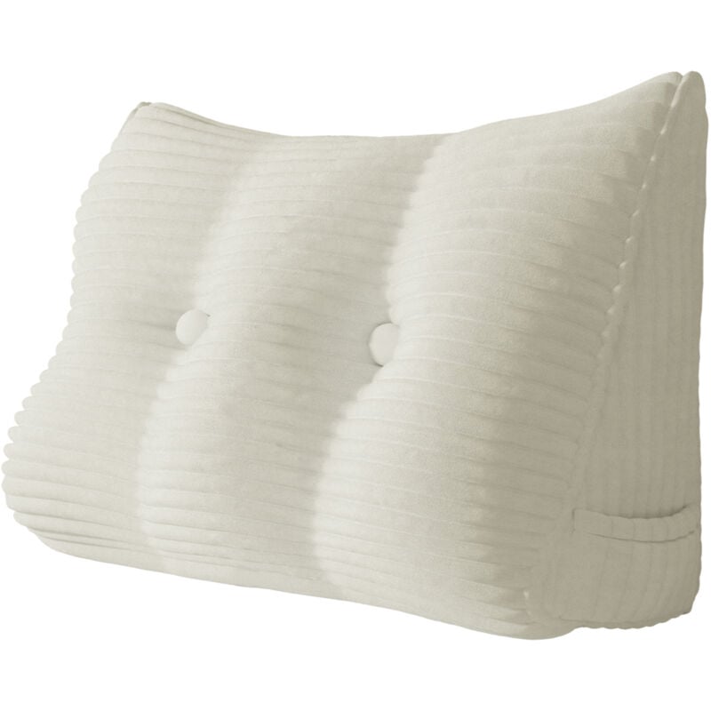 Vercart - Coussin de Lecture, Oreiller Traversin Soutien Dorsal, Triangulaire Coussin à Coins, Gros Coussin Canapé, Coussin tête de Lit Dossier,