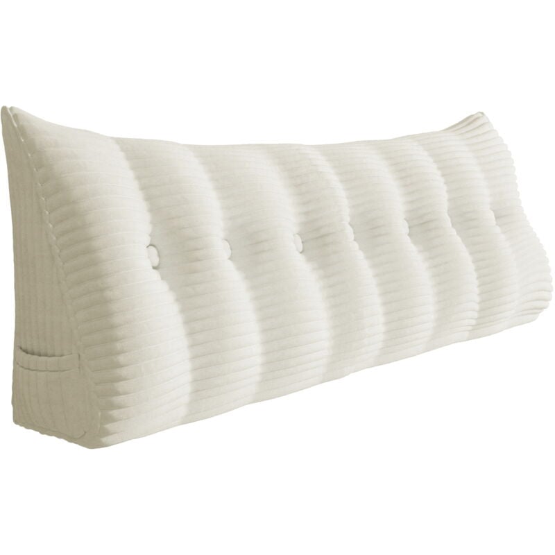 Vercart - Coussin de Lecture, Oreiller Traversin Soutien Dorsal, Triangulaire Coussin à Coins, Gros Coussin Canapé, Coussin tête de Lit Dossier,