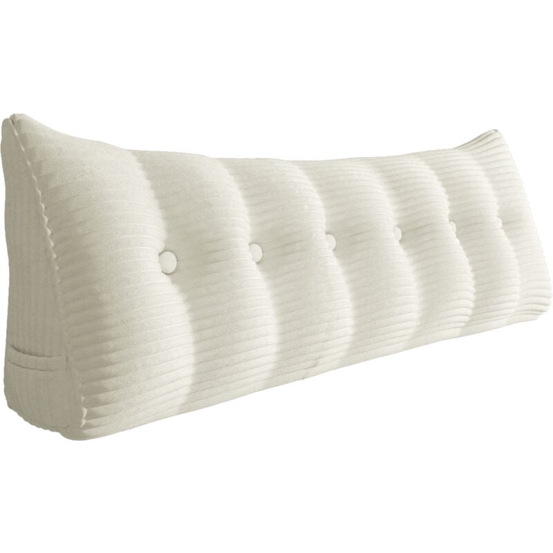 Vercart - Coussin de Lecture, Oreiller Traversin Soutien Dorsal, Triangulaire Coussin à Coins, Gros Coussin Canapé, Coussin tête de Lit Dossier,
