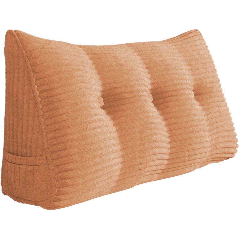 Vercart - Coussin de Lecture, Oreiller Traversin Soutien Dorsal, Triangulaire Coussin à Coins, Gros Coussin Canapé, Coussin tête de Lit Dossier,