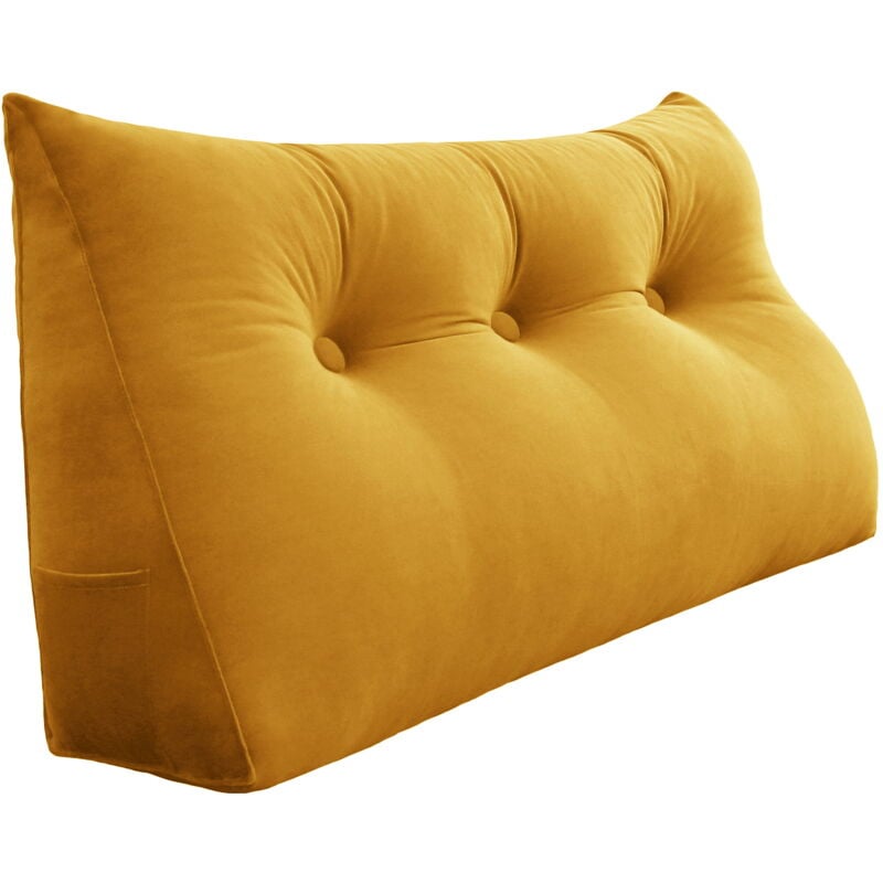 Vercart - Coussin de Lecture, Oreiller Traversin Soutien Dorsal, Triangulaire Coussin à Coins, Gros Coussin Canapé, Coussin tête de Lit Dossier,