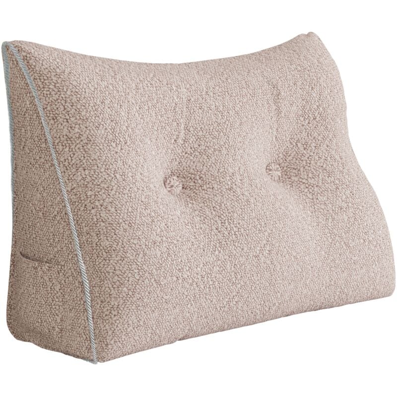 Vercart - Coussin de Lecture, Oreiller Traversin Soutien Dorsal, Triangulaire Coussin à Coins, Gros Coussin Canapé, Coussin tête de Lit Dossier,