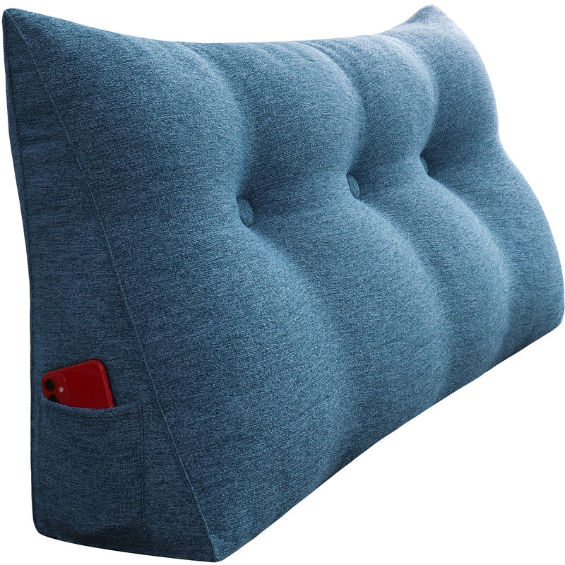 Vercart - Coussin de Lecture, Oreiller Traversin Soutien Dorsal, Triangulaire Coussin à Coins, Gros Coussin Canapé, Coussin tête de Lit Dossier,