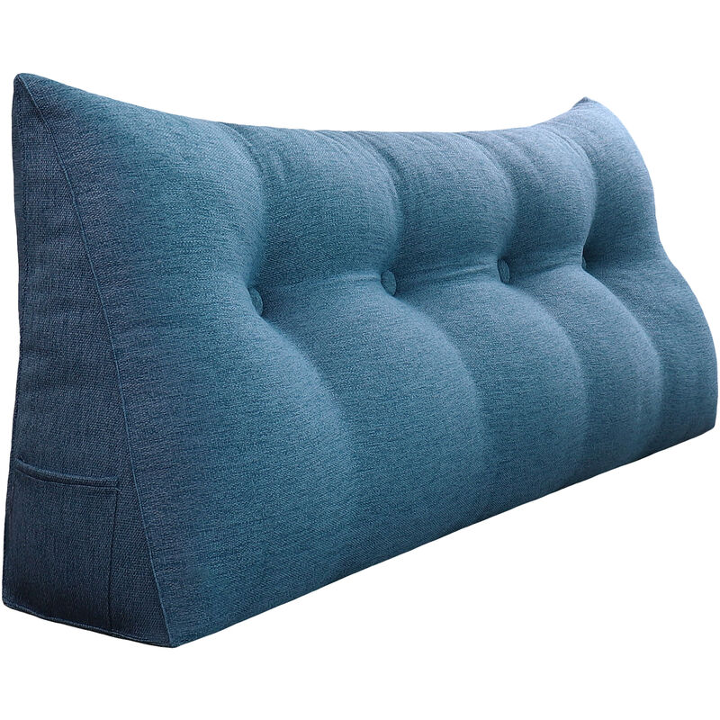 Vercart - Coussin de Lecture, Oreiller Traversin Soutien Dorsal, Triangulaire Coussin à Coins, Gros Coussin Canapé, Coussin tête de Lit Dossier,