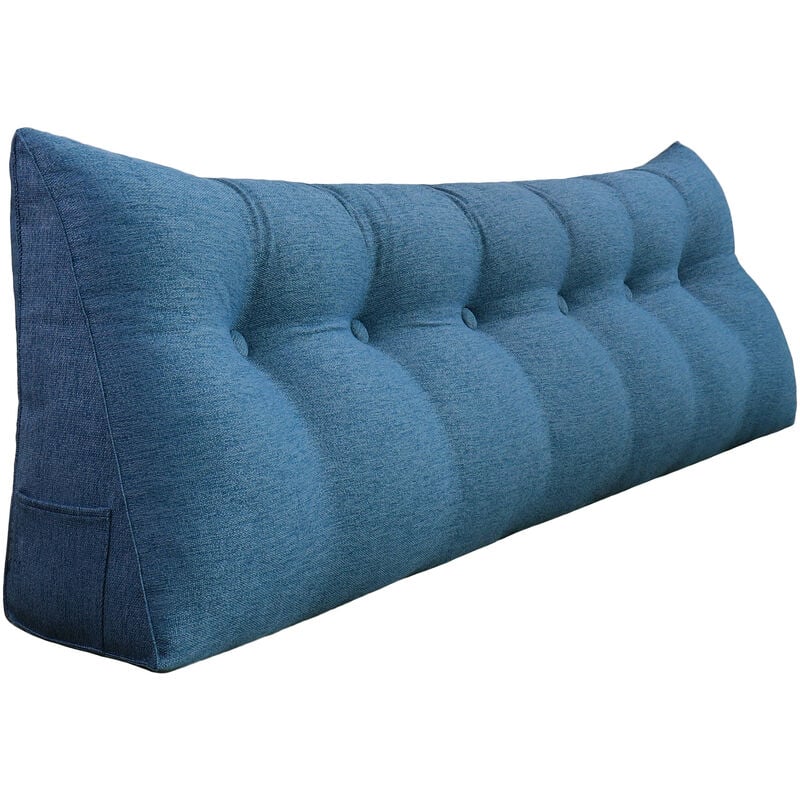 Vercart - Coussin de Lecture, Oreiller Traversin Soutien Dorsal, Triangulaire Coussin à Coins, Gros Coussin Canapé, Coussin tête de Lit Dossier,