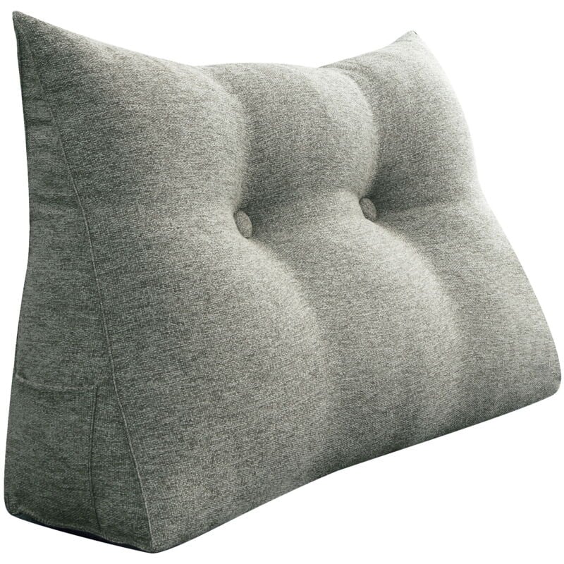 Vercart - Coussin de Lecture, Oreiller Traversin Soutien Dorsal, Triangulaire Coussin à Coins, Gros Coussin Canapé, Coussin tête de Lit Dossier,