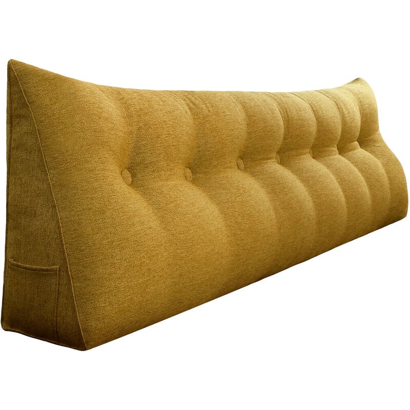 Vercart - Coussin de Lecture, Oreiller Traversin Soutien Dorsal, Triangulaire Coussin à Coins, Gros Coussin Canapé, Coussin tête de Lit Dossier,