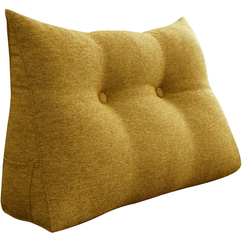 Vercart - Coussin de Lecture, Oreiller Traversin Soutien Dorsal, Triangulaire Coussin à Coins, Gros Coussin Canapé, Coussin tête de Lit Dossier,