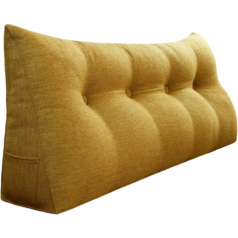 Vercart - Coussin de Lecture, Oreiller Traversin Soutien Dorsal, Triangulaire Coussin à Coins, Gros Coussin Canapé, Coussin tête de Lit Dossier,