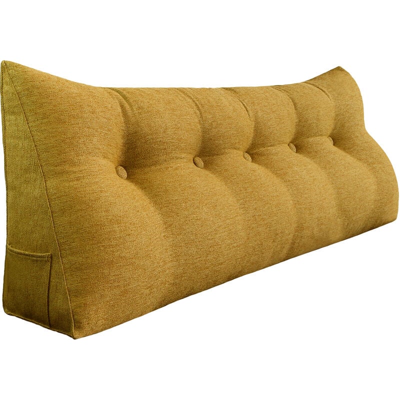 Vercart - Coussin de Lecture, Oreiller Traversin Soutien Dorsal, Triangulaire Coussin à Coins, Gros Coussin Canapé, Coussin tête de Lit Dossier,