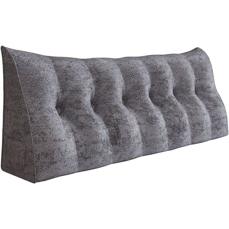 Vercart - Coussin de Lecture, Oreiller Traversin Soutien Dorsal, Triangulaire Coussin à Coins, Gros Coussin Canapé, Coussin tête de Lit Dossier,