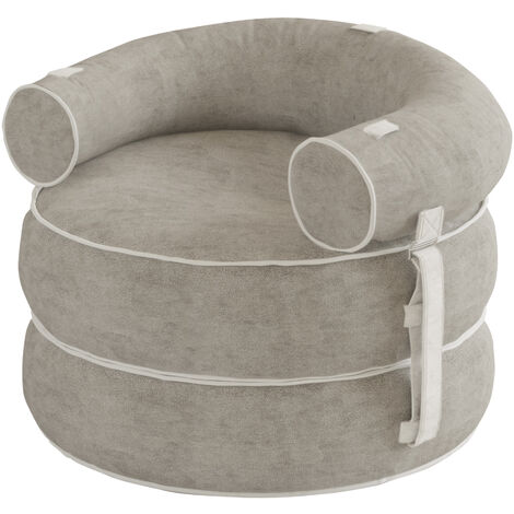Vercart Coussin de sol pouf modulaire chaise longue en tissu Patchwork 60x70x76 cm
