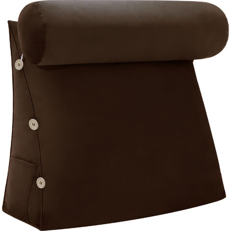 Cuscino a cuneo per letto, 150 cm, cuscino per divano con supporto lombare, cuscino per lettura da letto, cuscino per schienale doppio | Leroy Merlin
