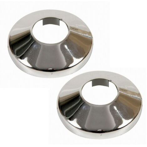 Verchromte PVC-Rosette 22 mm - 2er-Set