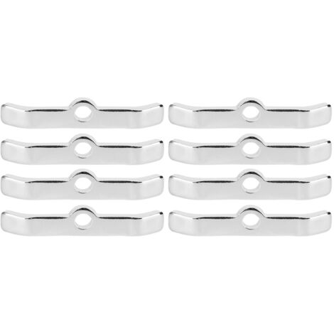 Verchromte Ventildeckelclips für Chevrolet 283 305 327 350, silber (8er-Set)