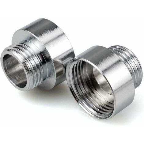 Verchromte Wasserhahnadapter 3/4" x 1/2", Reduziernippel für Wasserhahnadapter, Duschschläuche